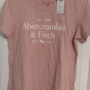 Pale pink Abercrombie & Fitch Tshirt